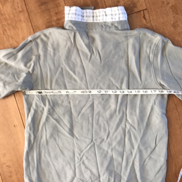 Ocean park maine embroidered plaid trim S shirt - Picture 6 of 6